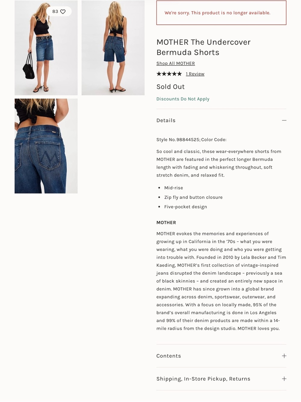 Mother The. Undercover Bermuda Shorts - Picture 9 of 11